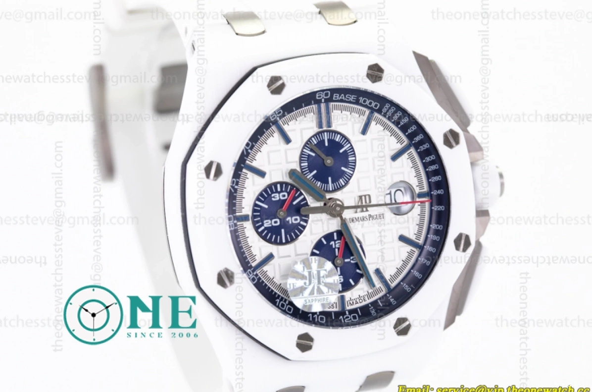 - White Oak Offshore Ceramic Chronograph Piguet Audemars Royal A3126 26402CB JF 0314